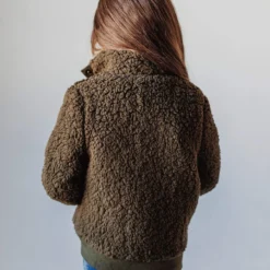 Vendor-unknown Marshall Teddy Bomber Jacket Olive KIDS