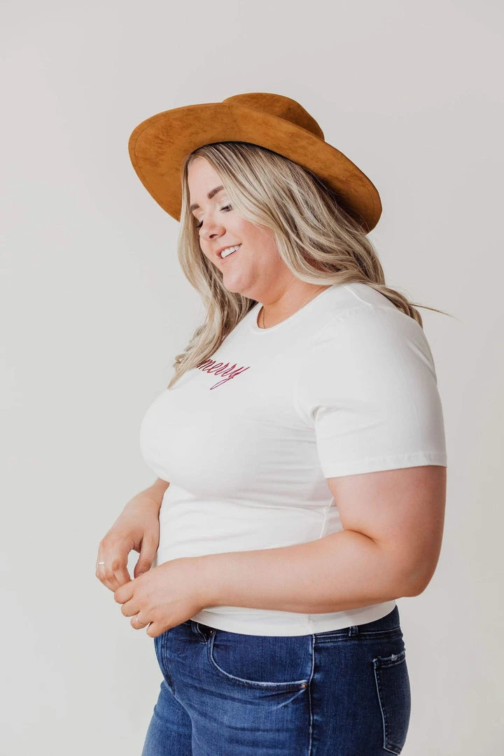 Vendor-unknown Plus Size EXCLUSIVE! Merry Embroidered Tee Tops 7 Vendor-unknown Plus Size EXCLUSIVE! Merry Embroidered Tee Tops