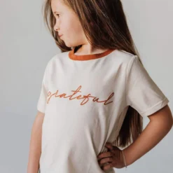 Vendor-unknown Kid's Grateful Embroidered Tee KIDS