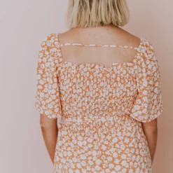 Lexi Floral Jumpsuit Apricot Dresses