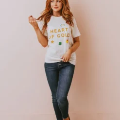 Vendor-unknown Heart Of Gold Tee Cream