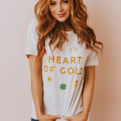 Vendor-unknown Heart Of Gold Tee Cream