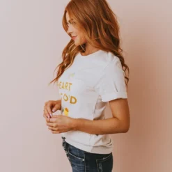 Vendor-unknown Heart Of Gold Tee Cream