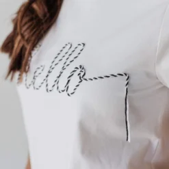 Hello Graphic Tee Tops