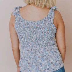 Hayden Los Angelos Georgia Floral Smocked Top Tops