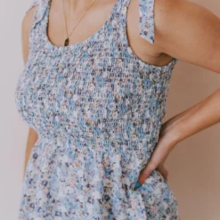 Hayden Los Angelos Georgia Floral Smocked Top Tops