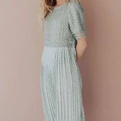 Vendor-unknown Katerina Pleated Dress Mint