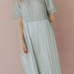 Vendor-unknown Katerina Pleated Dress Mint