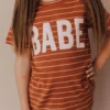 Vendor-unknown KIDS BABE Striped Tee Kid's