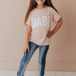 Vendor-unknown KIDS Babe Tee Ballet Slipper Pink Kid's