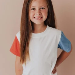 Vendor-unknown Kid's KIDS Red, White & Blue Top