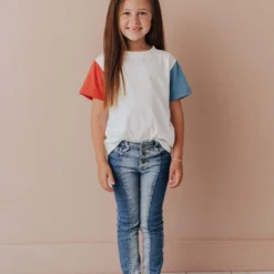 Vendor-unknown Kid's KIDS Red, White & Blue Top