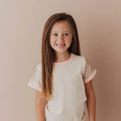 Vendor-unknown KIDS Sequin Sleeve Tee Pink 13 Vendor-unknown KIDS Sequin Sleeve Tee Pink