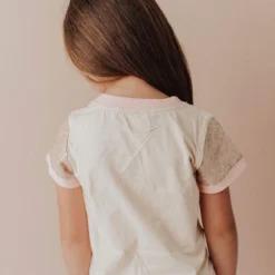 Vendor-unknown KIDS Sequin Sleeve Tee Pink 17 Vendor-unknown KIDS Sequin Sleeve Tee Pink