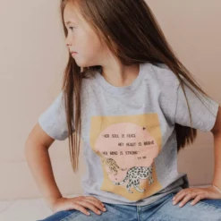 Vendor-unknown Kid's KIDS Soul, Heart, Mind Tee Heather Grey