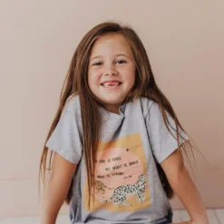 Vendor-unknown Kid's KIDS Soul, Heart, Mind Tee Heather Grey
