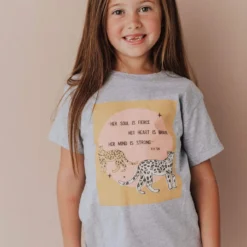 Vendor-unknown Kid's KIDS Soul, Heart, Mind Tee Heather Grey