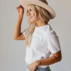 Tops Margaritas With My Señoritas Embroidered Tee