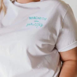 Tops Margaritas With My Señoritas Embroidered Tee