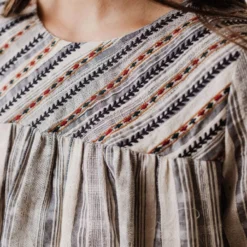 Vendor-unknown May Striped Top Navy