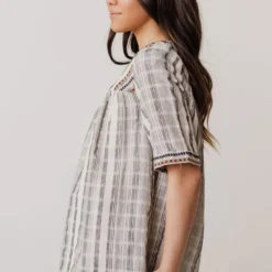 Vendor-unknown May Striped Top Navy