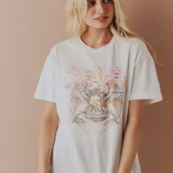 Vendor-unknown Oversized Dreamer Graphic Tee Tops