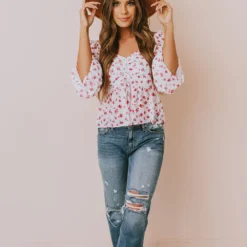 Vendor-unknown Patsy Flower Top