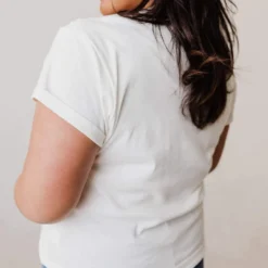 Vendor-unknown Tops Plus Size Peachy Embroidered Tee