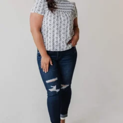 Vendor-unknown Tops PLUS Priscilla Smocked Yoke Blouse 11 Vendor-unknown Tops PLUS Priscilla Smocked Yoke Blouse