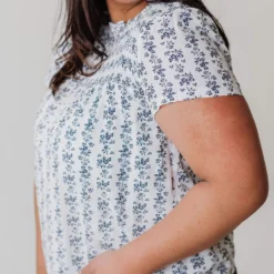 Vendor-unknown Tops PLUS Priscilla Smocked Yoke Blouse 9 Vendor-unknown Tops PLUS Priscilla Smocked Yoke Blouse