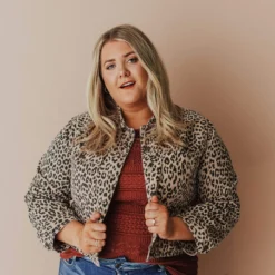 Vendor-unknown Plus Size EXCLUSIVE! Addie Cropped Denim Jacket