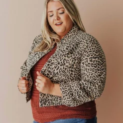 Vendor-unknown Plus Size EXCLUSIVE! Addie Cropped Denim Jacket