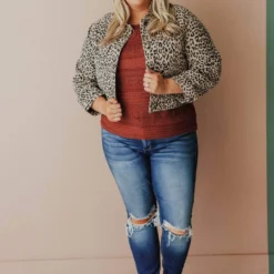 Vendor-unknown Plus Size EXCLUSIVE! Addie Cropped Denim Jacket
