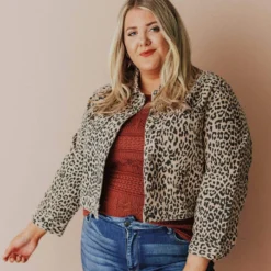 Vendor-unknown Plus Size EXCLUSIVE! Addie Cropped Denim Jacket