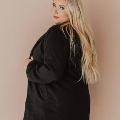 Vendor-unknown Tops Plus Size EXCLUSIVE! Emrie Blazer Black