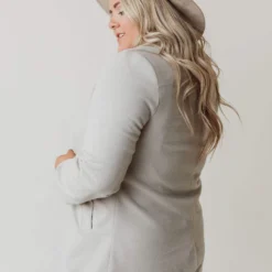 Vendor-unknown Plus Size EXCLUSIVE! Emrie Blazer Grey