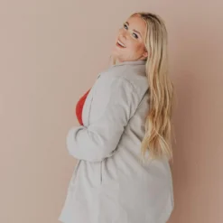 Vendor-unknown Plus Size EXCLUSIVE! Emrie Blazer Grey