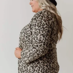 Vendor-unknown Plus Size EXCLUSIVE! Emrie Blazer Leopard