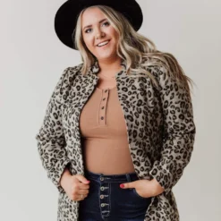 Vendor-unknown Plus Size EXCLUSIVE! Emrie Blazer Leopard