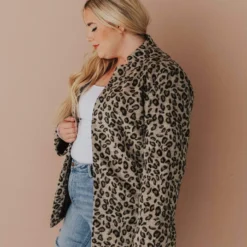 Vendor-unknown Plus Size EXCLUSIVE! Emrie Blazer Leopard