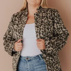 Vendor-unknown Plus Size EXCLUSIVE! Emrie Blazer Leopard