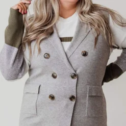 Vendor-unknown Plus Size Kait Sleeveless Sweater Vest Heather Grey Tops