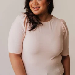 Vendor-unknown Plus Size Rhonda Textured Knit Top Blush