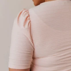 Vendor-unknown Plus Size Rhonda Textured Knit Top Blush