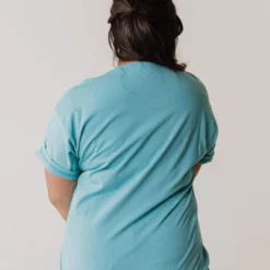 Vendor-unknown PLUS Stereo Oversized Graphic Tee Aqua Tops 11 Vendor-unknown PLUS Stereo Oversized Graphic Tee Aqua Tops