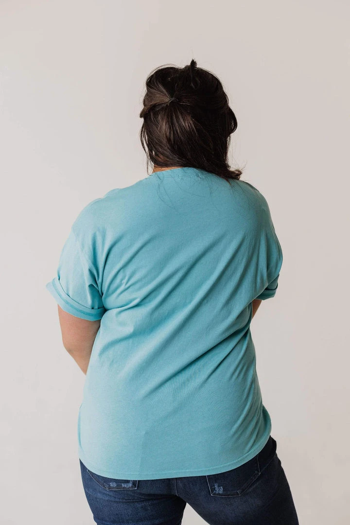 Vendor-unknown PLUS Stereo Oversized Graphic Tee Aqua Tops 7 Vendor-unknown PLUS Stereo Oversized Graphic Tee Aqua Tops