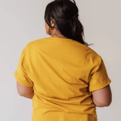 Vendor-unknown Tops PLUS Stereo Oversized Graphic Tee Mustard