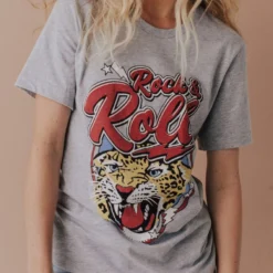 Vendor-unknown Rock & Roll Cheetah Tee Heather Grey 13 Vendor-unknown Rock & Roll Cheetah Tee Heather Grey