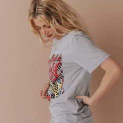 Vendor-unknown Rock & Roll Cheetah Tee Heather Grey 14 Vendor-unknown Rock & Roll Cheetah Tee Heather Grey