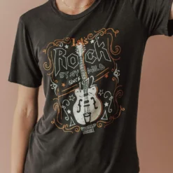 Vendor-unknown Rock Stay Wild Graphic Tee Tops